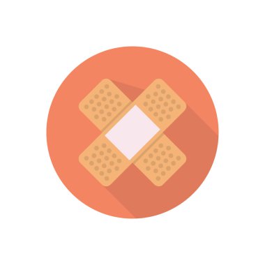 yardım vektörü düz renk simgesi