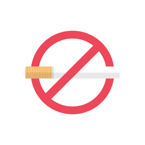 Smoking Vector Flat Color Icon — Stock Vector