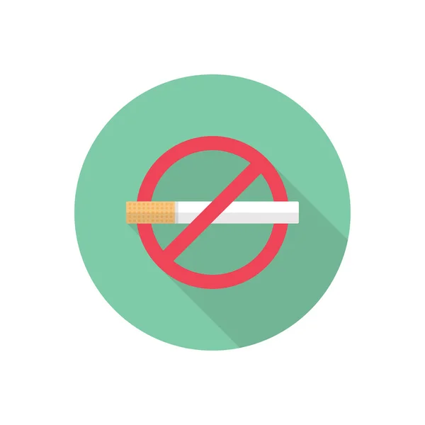 Rauchen Vektor Flache Farbe Symbol — Stockvektor