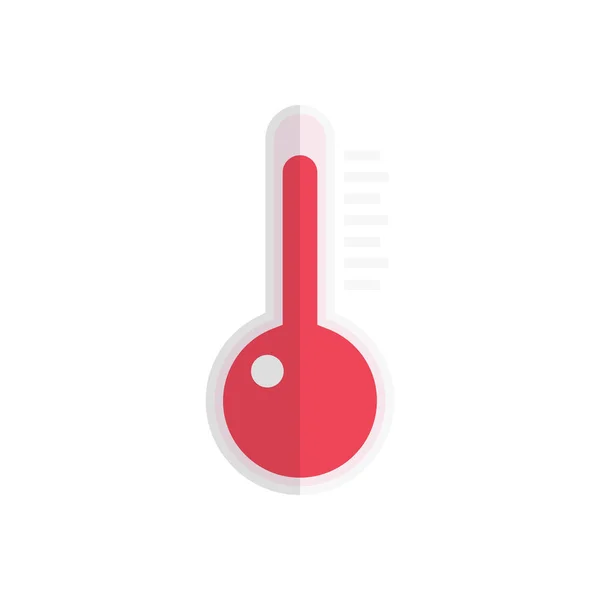 Thermomètre Vecteur Plat Icône Couleur — Image vectorielle