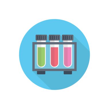 tüp vektör düz renk simgesi