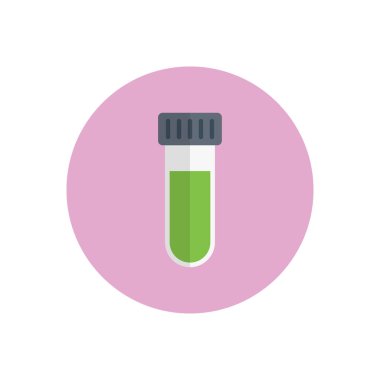 tüp vektör düz renk simgesi