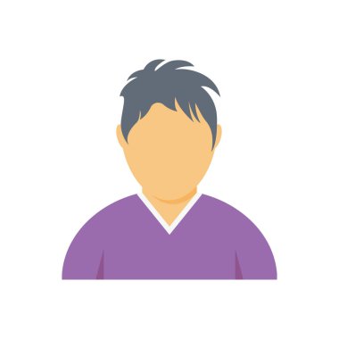 çocuk vektör düz renk simgesi