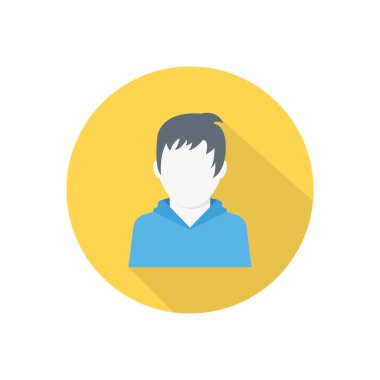 çocuklar düz renk ikonu taşıyacak