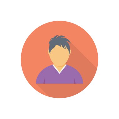 çocuk vektör düz renk simgesi