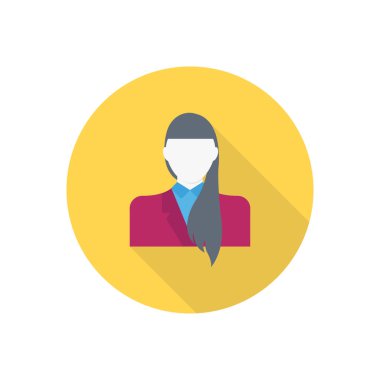 çalışan vektör düz renk simgesi