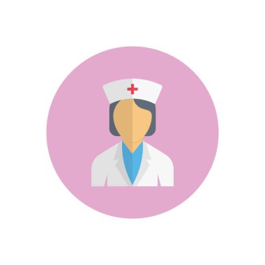 bayan vektör düz renk simgesi