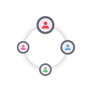 kullanıcı vektörü düz renk simgesi