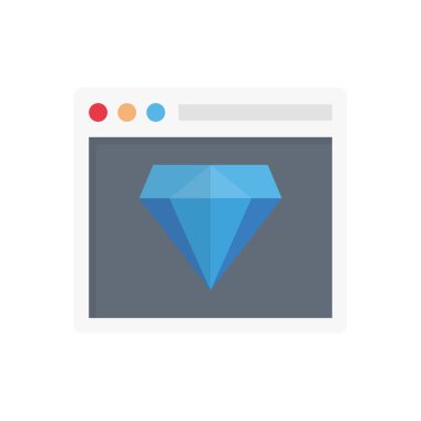 Premium vektör düz renk simgesi