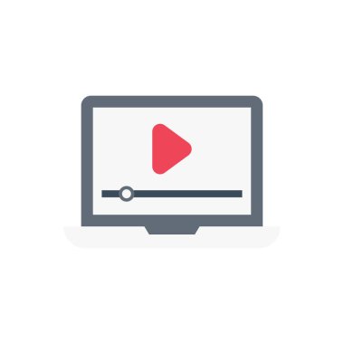 oyuncu vektörü düz renk simgesi