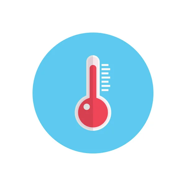 Thermometer Vector Flat Color Icon — Stock Vector