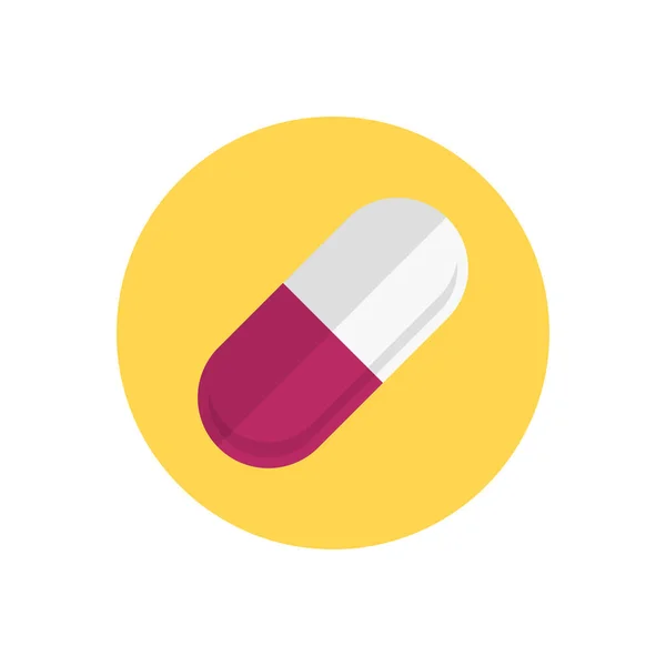 Διάνυσμα Φαρμάκων Επίπεδο Εικονίδιο Χρώματος — Διανυσματικό Αρχείο