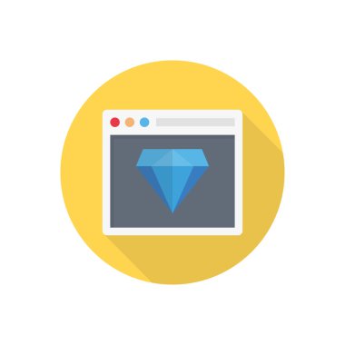 Premium vektör düz renk simgesi