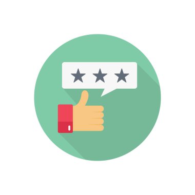 Geri besleme vektörü düz renk simgesi