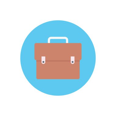 torba vektörü düz renk simgesi