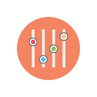 vektör düz renk simgesini ayarla