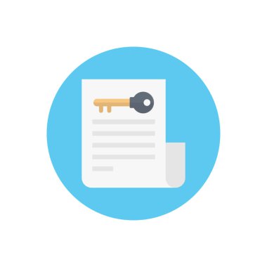 mahremiyet vektörü düz renk simgesi