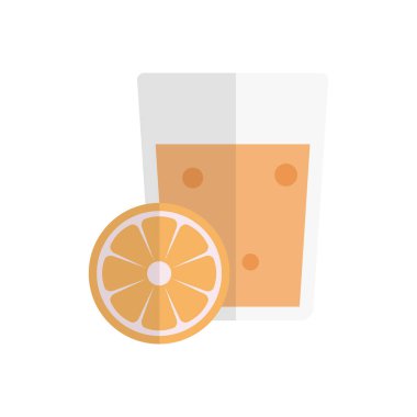 meyve suyu vektörü düz renk simgesi