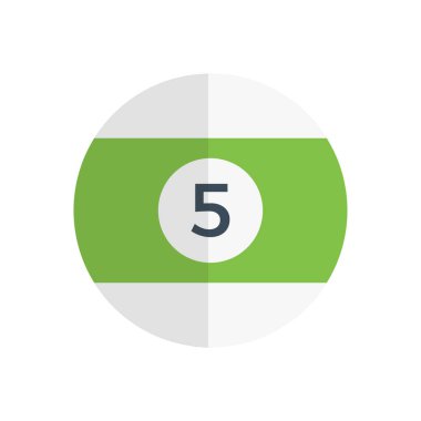 snooker vektör düz renk simgesi