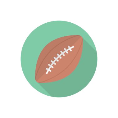 spor vektörü düz renk simgesi