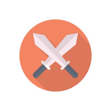 savaş vektörü düz renk simgesi