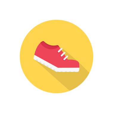 spor vektörü düz renk simgesi