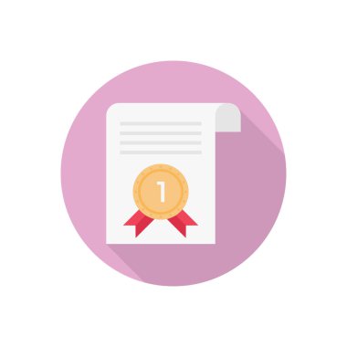 ödül vektörü düz renk simgesi