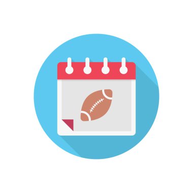 takvim vektörü düz renk simgesi