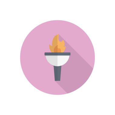 ışık vektörü düz renk simgesi