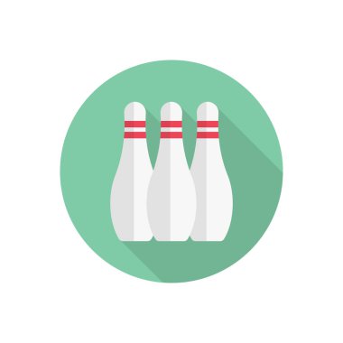 pins vektör düz renk simgesi