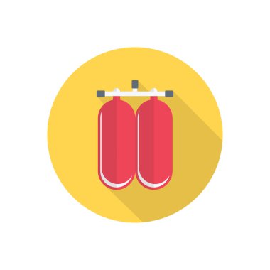 gaz vektörü düz renk simgesi