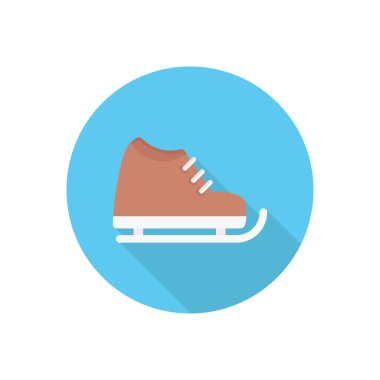 ayakkabı vektörü düz renk simgesi