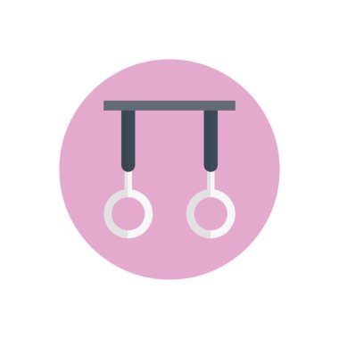 atlet vektör düz renk simgesi