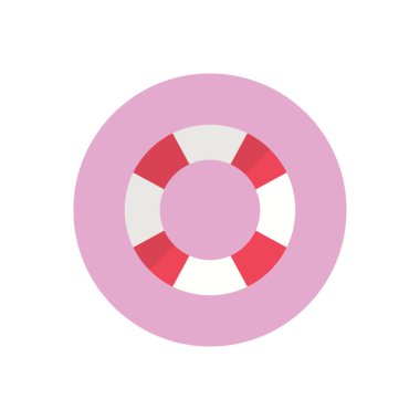 yüzme vektörü düz renk simgesi