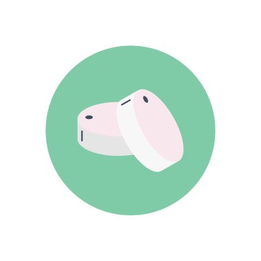 spor vektörü düz renk simgesi