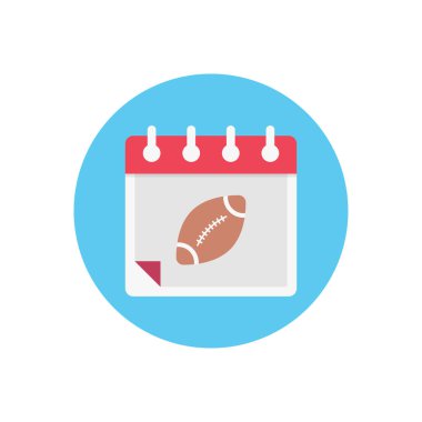 takvim vektörü düz renk simgesi