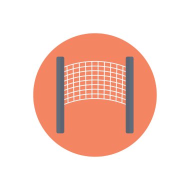 spor vektörü düz renk simgesi 