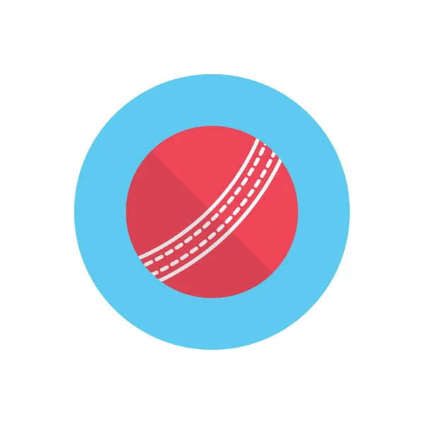 Cricket Vector Platte Kleur Pictogram — Stockvector