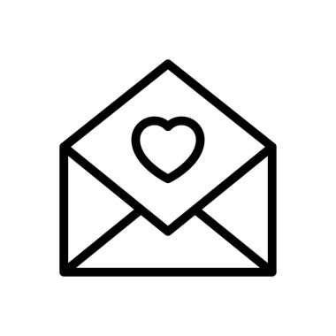 mesaj vektörü ince çizgi simgesi