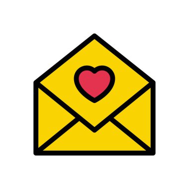 ileti vektörü düz renk simgesi