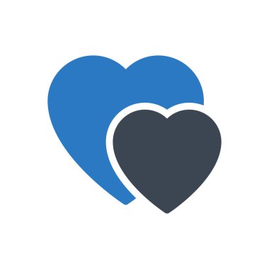 romantizm vektörü renk simgesi