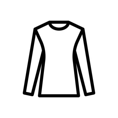 giysi vektörü ince çizgi simgesi