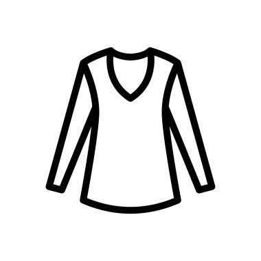 Kumaş vektörü ince çizgi simgesi