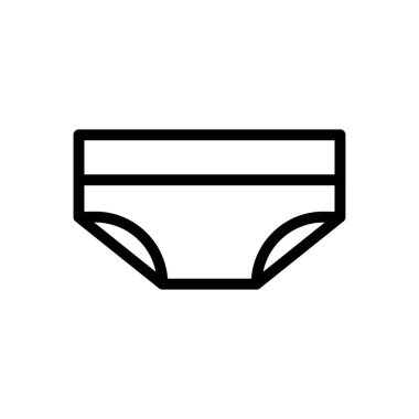 İç çamaşırı vektörü ince çizgi simgesi