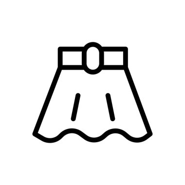 Kumaş vektörü ince çizgi simgesi