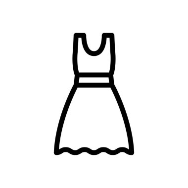 Kumaş vektörü ince çizgi simgesi