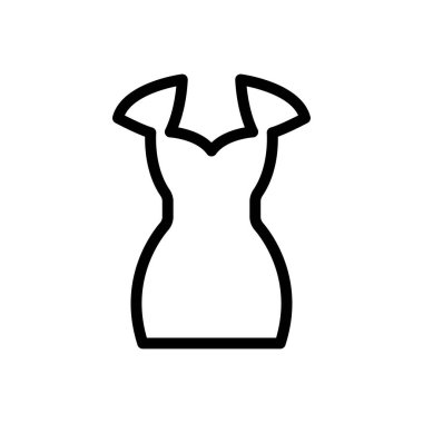 Kumaş vektörü ince çizgi simgesi