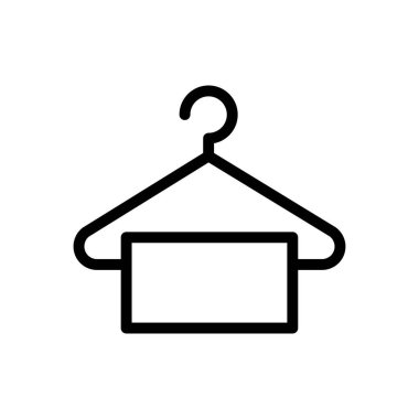 Kumaş vektörü ince çizgi simgesi