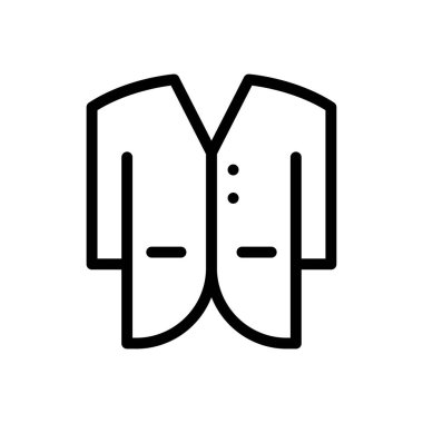 giysi vektörü ince çizgi simgesi