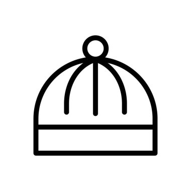 hat vektörü ince çizgi simgesi